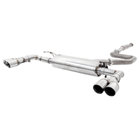 3in Cat Back System - Varex Rear Muffler w/ Tips - Non Polished Stainless Steel (Cerato 19+)