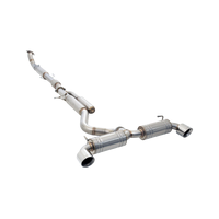 3in to Twin 2.5in Cat-Back Exhaust System - Stainless Steel (Yaris GR 21+)