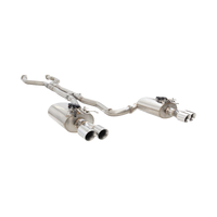 Twin 3in Varex Cat Back Exhaust w/ Straight Pipe Center - 304 Stainless Steel (Commodore 06-17)