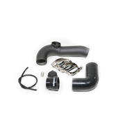 Exhale Hard Pipe to Throttle Body w/HKS Flange - Black (Focus ST 2013+)