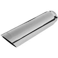 Exhaust Tip Exhaust Tip - 3.00 in. Cut Angle Polished SS Fits 2.50 in. Tubing - weld on
