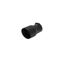 Exhaust Tip Exhaust Tip - 4 in. Angle Cut Black Ceramic Coating Fits 3 in. Tubing
