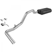 Force II Cat-back Exhaust System 1987-1996 Ford Bronco with 5.0L or 5.8L engine using a slip fit catalytic converter. - Mild sound