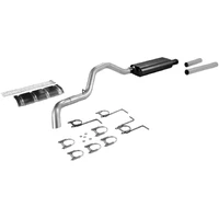 Force II Cat-back Exhaust System 1994-1997 Ford F-250/F-350 trucks with a 5.8L or 7.5L engine using a 3-inch catalytic converter. - Mild sound
