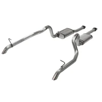 Flow FX Cat-Back Exhaust System Fits 1987-1993 Ford Mustang GT 5.0L, Flow FX Cat-Back, 2.5" 409 Stainless Steel Exhaust System