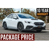 Full Lip Splitter Set - TEXTURED BLACK (VB WRX)