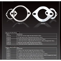 2.25in Two-Bolt Flange - Bolt Hole Distance 87mm - Mild Steel