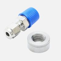 1/4 inch NPT Thread EGT Probe Compression Fitting with Weld in Bung