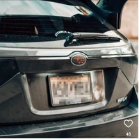 Rear Tailgate Garnish Carbon Fiber (WRX/STI 08-14)