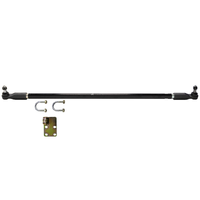 Drag Link Hollow Bar 0-3 Inch 0-75mm Adjustable Taper Pin Bracket Each (Patrol GU Wagon 00+) - Black