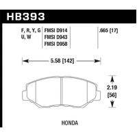 Street Front Brake Pad Set (Accord/Civic/CR-V)