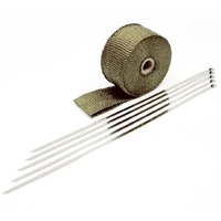 Titanium Header Wrap 2in x 25ft w/Ties