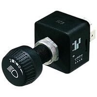 Rotary Switch H/Lamp OFF-On-On 23A @ 12V Round Knob Suit