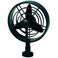 Turbo 2.0 Oscillating Fan 24V 6.5Watt Black 160mm Blade Diam