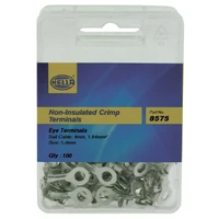 Pkt 100 Terminal Eye 5.0mm Non Insulated