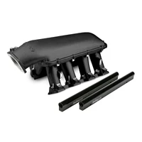 LS Hi-Ram EFI Manifold - Black GM LS1/LS2/LS6 LS1/LS2/LS6 Cathedral Port EFI fits 1 x 105MM Throttle Body - Black Ceramic Coating