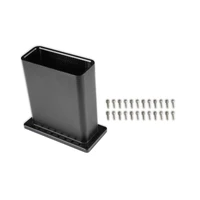 LS Ultra Lo-Ram Billet Burst Panel Duct Billet Burst Panel Duct Black Anodized Finish