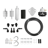 Fuel System Kit In-line Fuel Pump 12-920, Billet Regulator, Metal Filters, Earl's Super Stock hose, Barbed hose ends