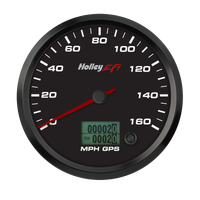 GPS Speedometer 4-1/2" GPS Speedometer w/ Odometer, 0-160 MPH, Black Face