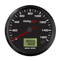 GPS Speedometer 3-3/8" GPS Speedometer w/ Odometer, 0-160 MPH, Black Face