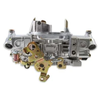 Double Pumper Carburetor 650 CFM - 4150 - Mechanical Secondaries - Shiny - Gasoline