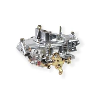 Aluminum Double Pumper Carburetor 750 CFM - 4150 - Mechanical Secondaries - Shiny - Gasoline