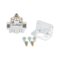 Chrome Carbureted Fuel Pressure Regulator Street/Strip Carbureted Applications Two Port Adjustable from 1 to 4 PSI