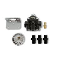 Die Cast Bypass Fuel Pressure Regulator Kit 4.5-9 Psi - Fittings and Gauge Included