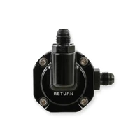 Billet EFI Return Style Fuel Pressure Regulator EFI Return Style Regulator 59.5 PSI Black Finish