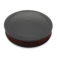4500 drop base air cleaner black w/3" red washable gauze filter