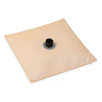 11" x 11" HydraMat®, Square Center outlet pick-up with -1/2" NPT fitting. Fitting location designed for universal use.