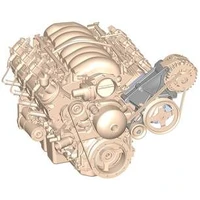 LS/LT High-Mount Accessory Drive Bracket - Driver's Side P/S & Alt Bracket For applications without A/C or using factory A/C bracket