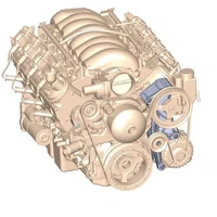 Low-Mount LS Accessory Drive Bracket - Driver's Side P/S & Alt Bracket For applications without A/C or using factory A/C bracket.