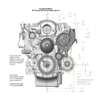 Low-Mount LS Drive System Alt, P/S w/o A/C Driver's Side- Black Finish Low-Mount LS Drive System Alt, P/S w/o A/C Driver's Side