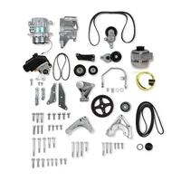 Low Mount LSA Accessory Drive Bracket Kit - Complete - Natural Small Block Chevrolet - Gen III/IV - LSA