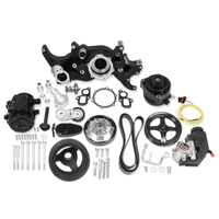 - Gen V LT Engines - Standard Damper - Black Complete GM Gen V LT Accessory Drive System w/ Alt, P/S, A/C, Water Pump, Belts, and Crankshaft Damper