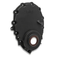 Cast Aluminum Timing Chain Cover Vortec/Small Block Chevy Cast Aluminum Timing Chain Cover - Black Finish