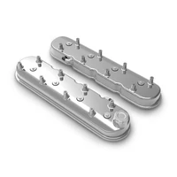 Tall LS Valve Covers - Polished Tall LS Valve Covers w/ Coil Mounting Posts, Cast Aluminum - Polished Finish