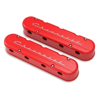 - Gen III/IV LS - Gloss Red Machined Chevrolet Gen III/IV LS - Cast Aluminum - Coil-Mounting Base & Integrated Coil Cover