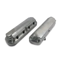 2-Piece Ford Style Valve Cover - Gen III/IV LS - Natural Chevrolet Gen III/IV LS - Cast Aluminum - Coil-Mounting Base & Integrated Coil Cover