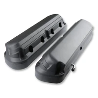 2-Piece Ford Style Valve Cover - Gen III/IV LS - Satin Black Chevrolet Gen III/IV LS - Cast Aluminum - Coil-Mounting Base & Integrated Coil Cover
