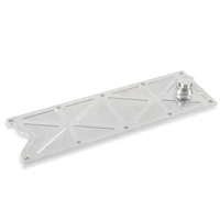 LS Valley Cover with Oil Fill - Natural Billet For GM LS1/LS6 Applications, Trussed Design