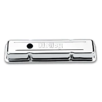 Embossed Valve Cover - SBC - Stamped Steel - Chrome