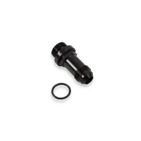 Fuel Inlet Fitting Long -8AN male fuel inlet fitting black with -8AN o-ring threads for Ultra XP fuel bowls.