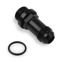 Fuel Inlet Fitting Long -6AN male fuel inlet fitting black