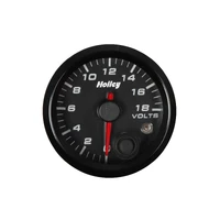 Analog Style Voltage Gauge Black 2-1/16" Voltage 8-18 volts- logo