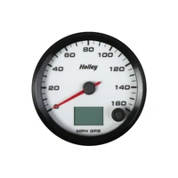 Analog Style Speedometer White Face, 3-3/8" 160 MPH GPS Speedometer with Odometer
