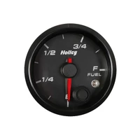 Analog Style Fuel Level Gauge Black Face 2-1/16" Fuel Level Gauge- logo