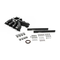 Single Plane EFI Split-Design Race Intake Manifold- GM LS3/L92- Black