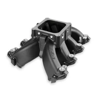 Single Plane EFI 4500 Split-Design Race Intake Manifold- GM LS1/LS2/LS6 Split-Design Race Intake Manifold- GM LS1/LS2/LS6 Black Finish with Fuel Rails